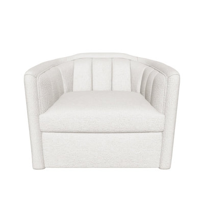 Fauteuil pivotant Birrit - crème colombe