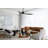 56" Smart WiFi Indoor/Outdoor DC Ceiling Fan with LED Light and Remote, Damp Rated, Black Ceiling Fan-67499104