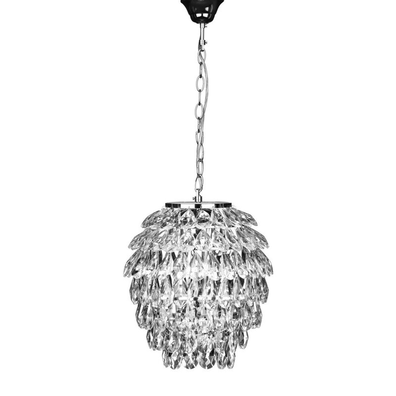 Parnassus 1 - Light Silver Crystal Pendant