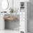 Anegada Freestanding Bathroom Cabinet,Tall Storage Cabinet with 3 Drawers and Adjustable Shelves-265168427-257272301