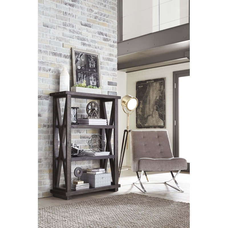 Bibliothèque en bois massif Kilby, H 54 po x l 39 po x P 14 po (3 tablettes)