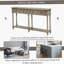 Console Console avec deux tiroirs de rangement et une tablette inférieure pour le salon, entrée (gris délavé)-1714822924