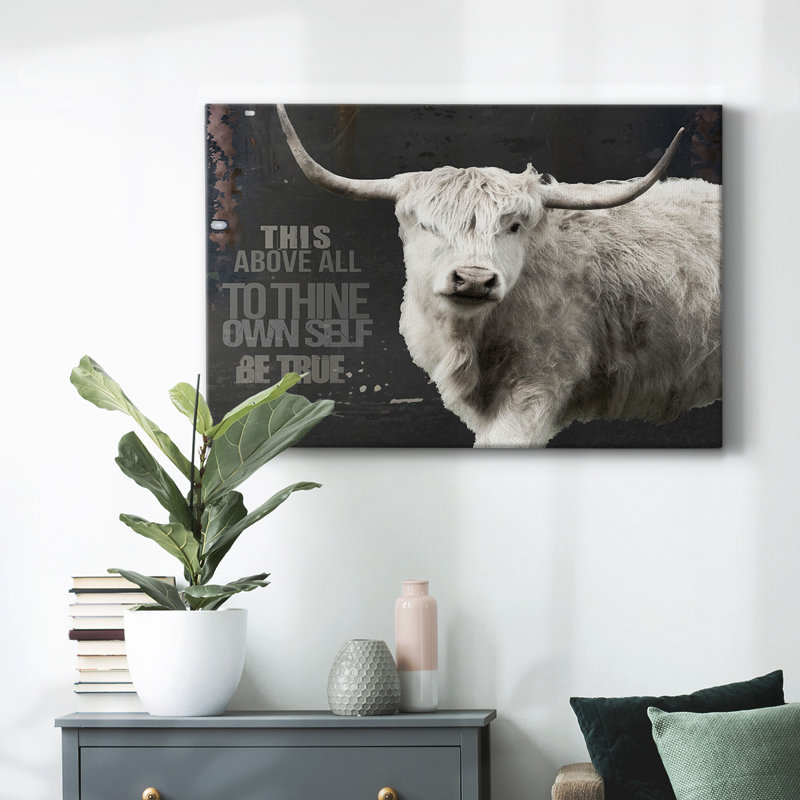 Toile tendue Longhorn, H 12 po x l 18 po