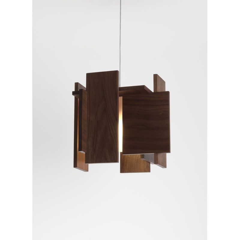 Abeo L 1 - Light LED Pendant, 2700K (warm), Low Profile, Oiled Walnut