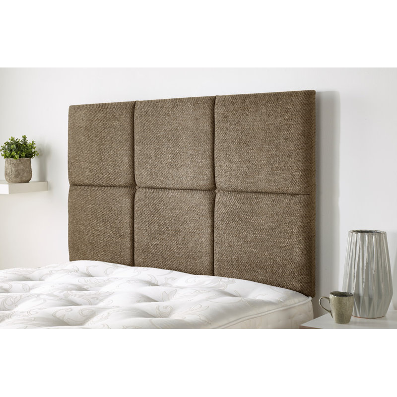 Upholstered Headboard, Small Double (4'), Caramel