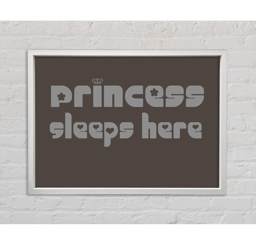 Princess Sleeps 2 - Einzelner Bilderrahmen Kunstdrucke auf Leinwand