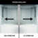 Elan E-Class 56-60" W x 66" H Sliding Frameless Tub Door with 3/8" Clear Glass