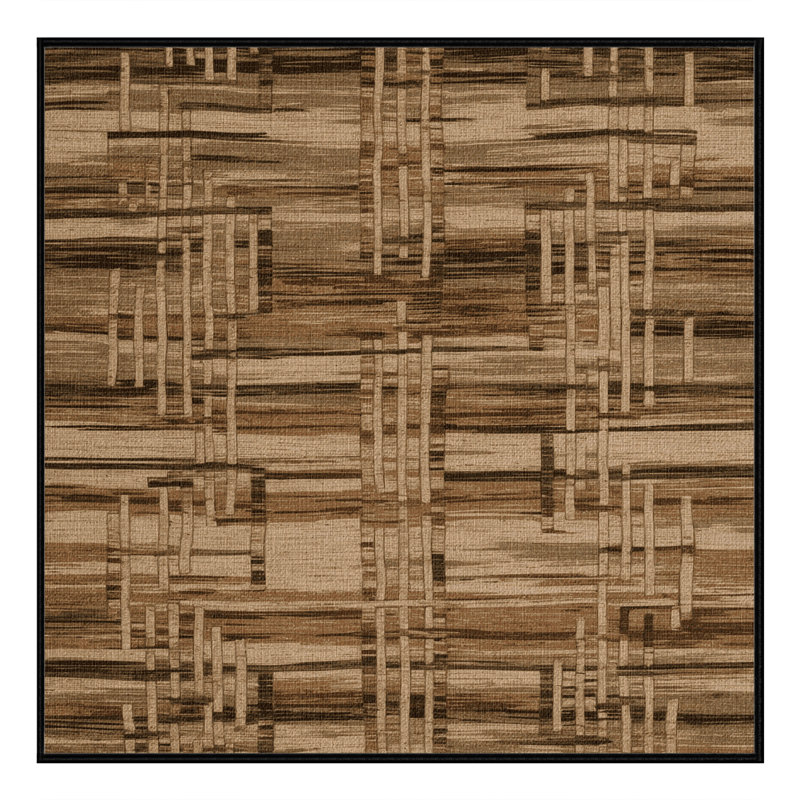 Washable Mat Patterns Hawaiian Area Rug, Square 4'