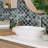 Hudson Penny Round 11-7/8 " x 12-5/8 " Porcelain Mosaic Floor and Wall Tile-93374163