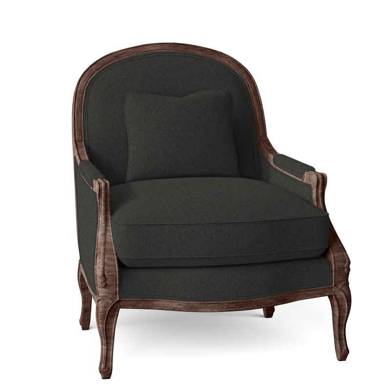 Adair Upholstered Armchair, Walnut, Perigold Ingrid 317