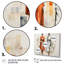 Orange chic, filles élégantes - mode, art mural 5 pièces-118392787