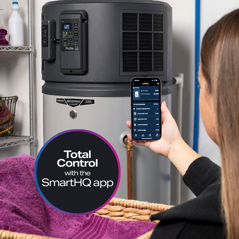 GE Profile GEOSPRING  Smart Hybrid Heat Pump Water Heater 80-gallon - 240V - FlexCapacity