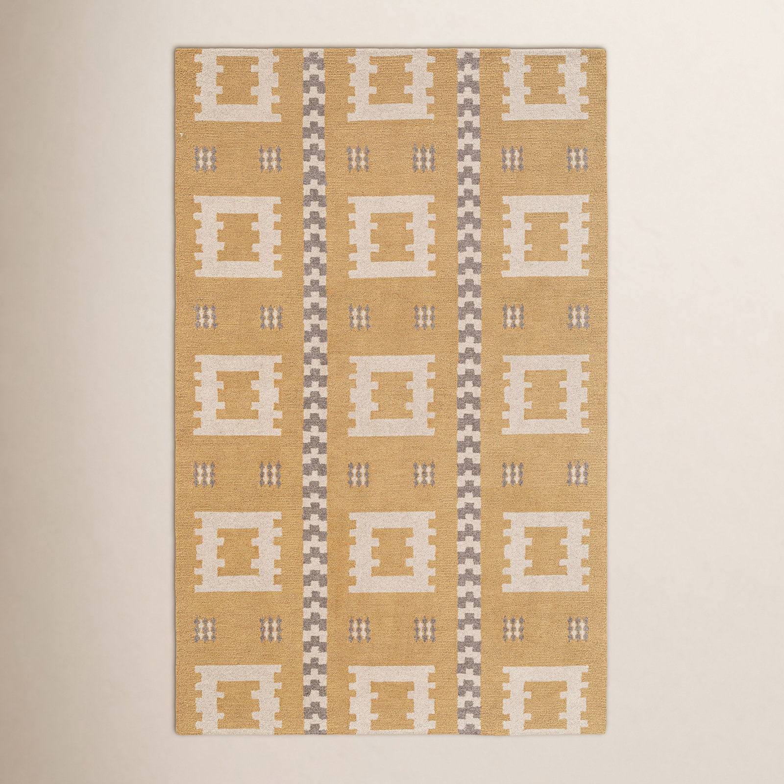 Elsey Hand-Tufted Geometric Wool Rug, Rectangle 8'9" x 11'9"