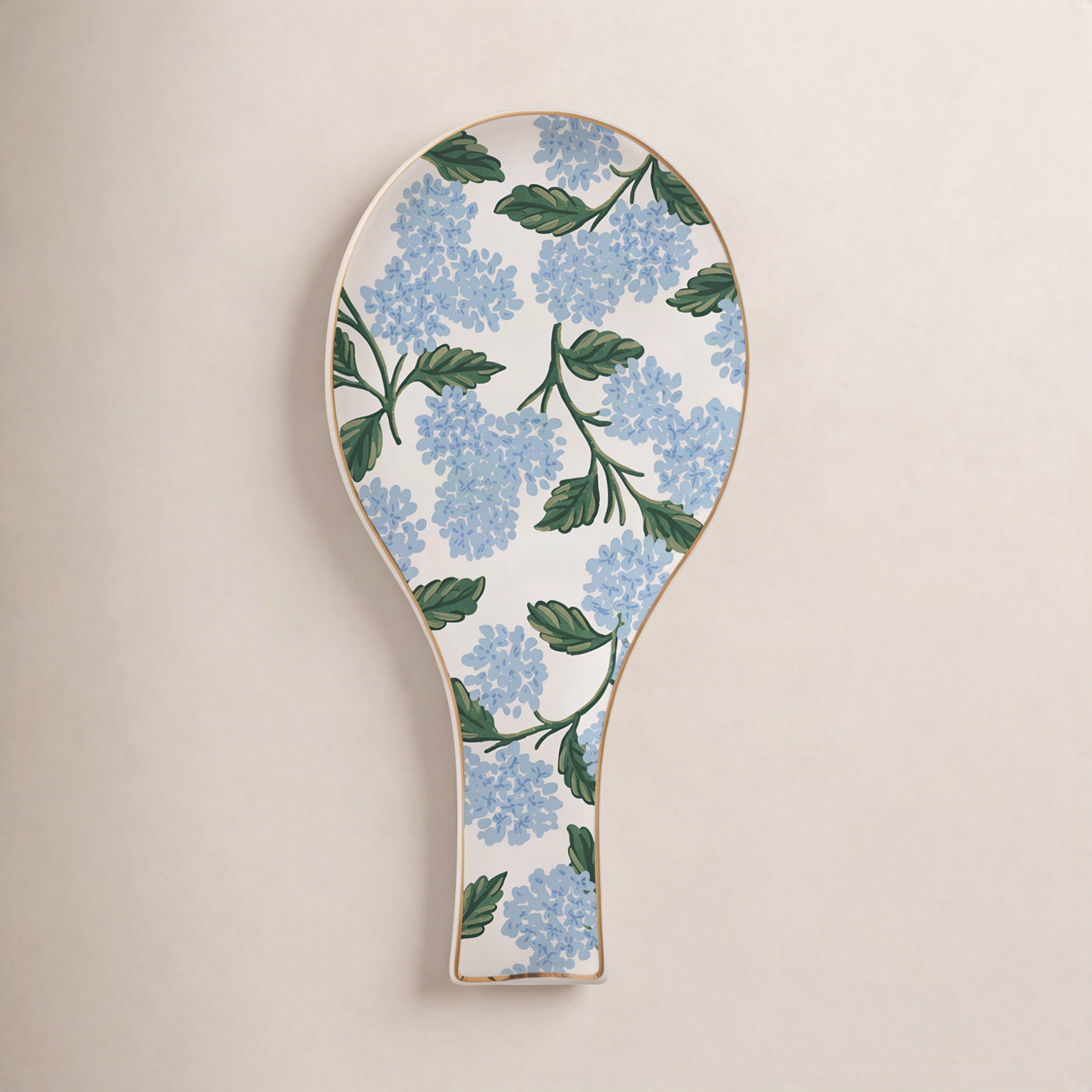 Hydrangea Porcelain Spoon Rest