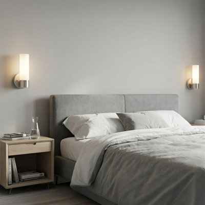 Najmo Steel Candle Wall Light