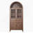 Dome Cabinet,Walnut,Made Of High-Quality Materials And Antique Craftsmanship, With Large Storage Space