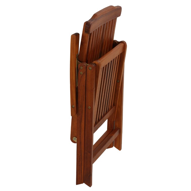 Gracie Oaks Erasmo Teak Patio Chair & Reviews | Wayfair