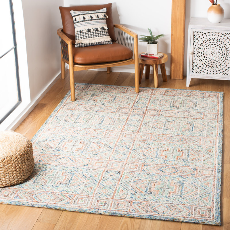 Tapis en laine et coton touffeté à la main Gratian, Rectangle 5 pi x 8 pi