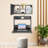 Wall Mounted Solid Wooden Rectangular Bookshelf Folding Down Laptop Writing Desk Log Color-34383078