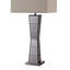 Lampe de table carrée en cristal