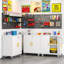 Steel Tall 71" Garage Storage Cabinet with Locking Doors ,Rolling Wheels and Adjustable Shelves-157972165-157972186