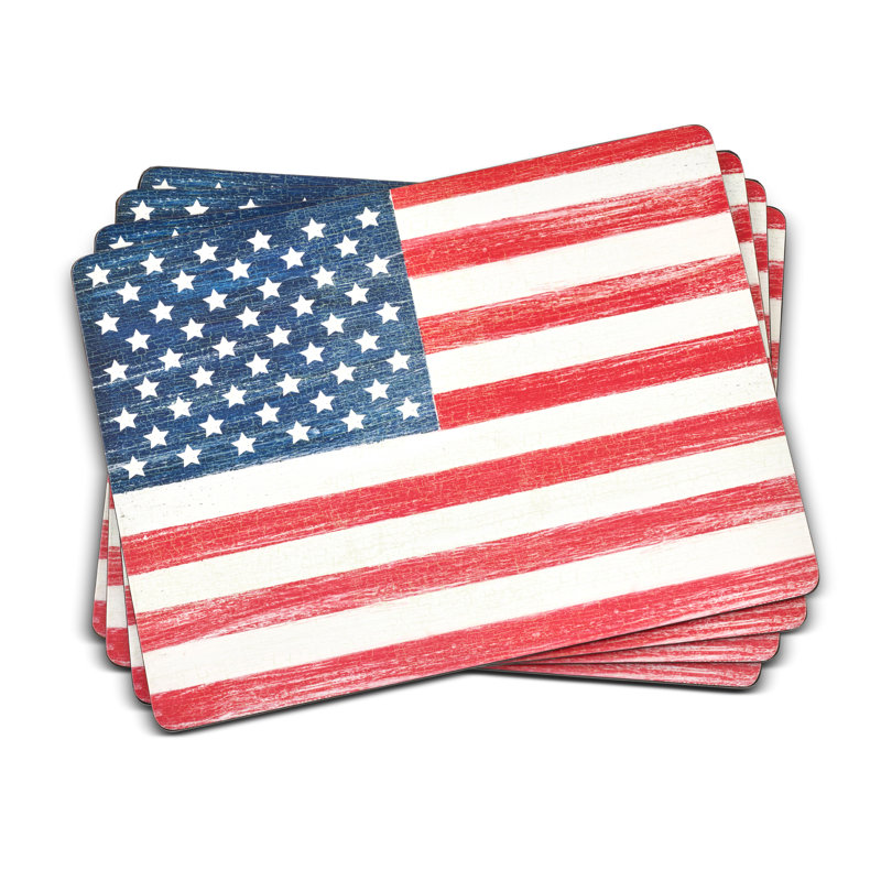 Pimpernel American Flag Placemats 15.7 X 11.7"