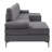 Polyester Blend Upholstered U-Shape Sectional With Metal Legs-1978825410
