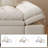 Modern white tech fabric retractable sofa bed with storage