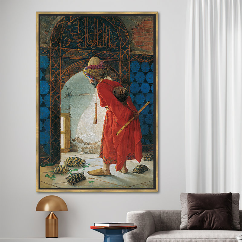 Print on Canvas, 25cm H x 35cm W, Gold Floater Frame