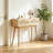 Rattan Console Table with 2 Storage Drawers Rattan Sliding Door