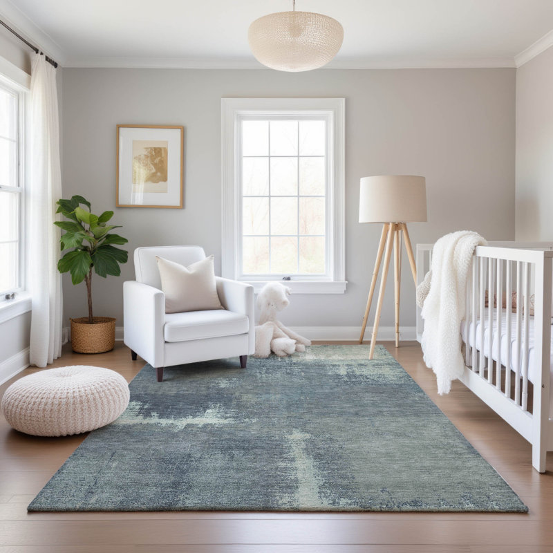 Premium Machine Washable Elize AMF1354 Modern Rug, Rectangle 9' x 12'