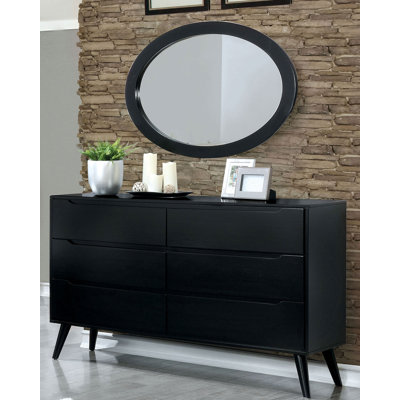 Commode double 6 tiroirs avec Miroir chilhowee