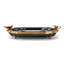 Plateau en porcelaine avec bronze doré - Pagode azur