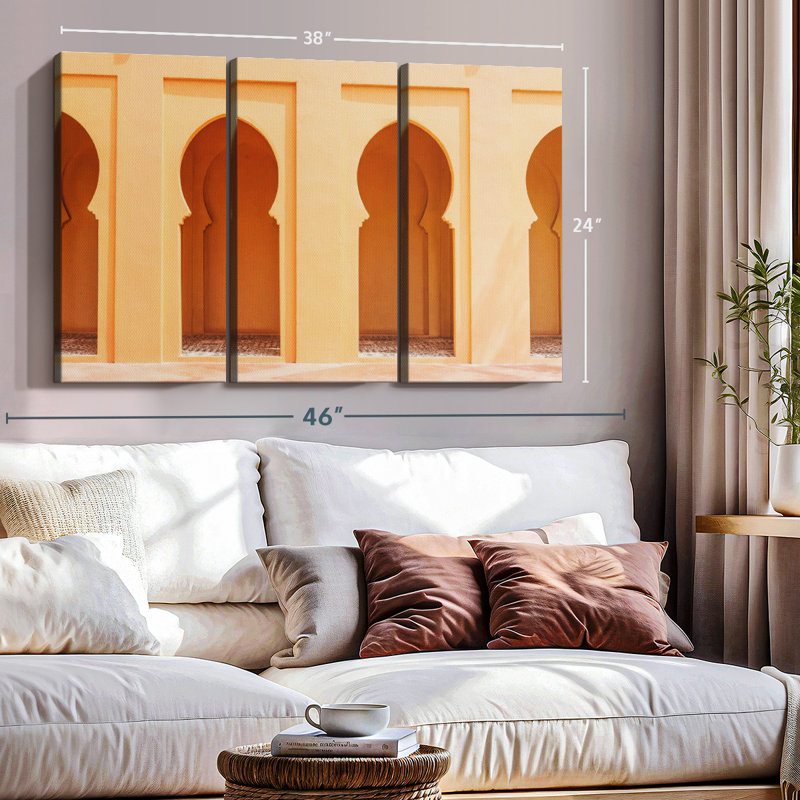 Architecture «Classic Moroccan Arches» sur toile, H 24 po x l 38 po x P 1,25 po