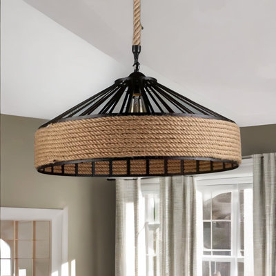18cm H Pendant Shade in Brown