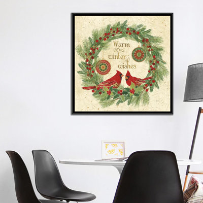 «Winter Feathers VIII» par Véronique Charron, reproduction sur toile tendue sur châssis