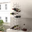 Ridlon Floor Wine Bottle Rack in Silver