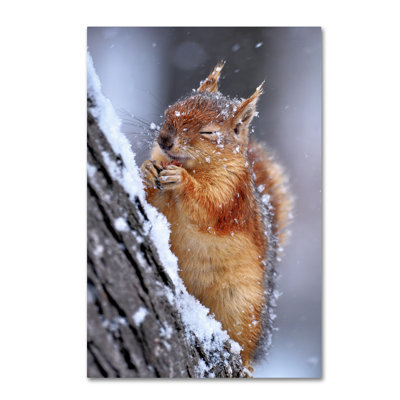 Wrapped Canvas Wall Art - Ervin Kobakci 'Winter' Wall Art for Living Room, Bedroom, or Office Décor - 12x19