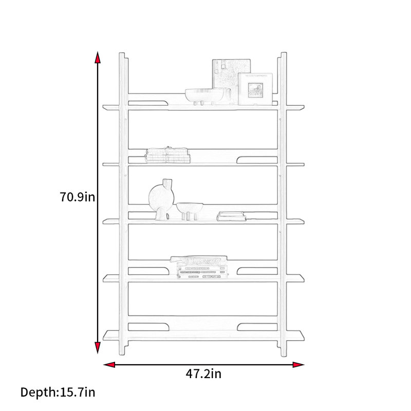 Modern Minimalist Style Bookcase