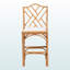 Tabouret de bar Michio en rotin naturel avec siège rembourré-248203405