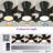 Karlena 52'' Dimmable Ceiling Fan with Lights and Remote 3CCT Mute Control 6 Speeds Timer