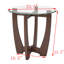 Table basse ronde en verre