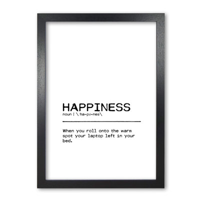 Happiness Laptop - Print