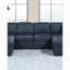 Ensemble de canapé modulaire de style contemporain avec chaises sans accoudoirs RAF et LAF bleu foncé Dorris-2129789608