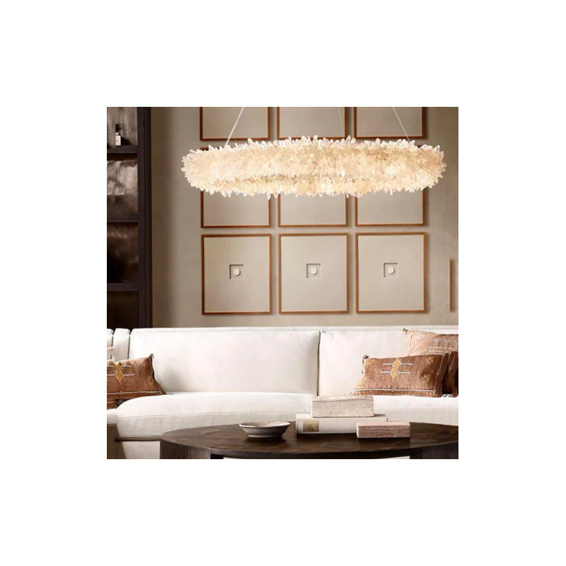 1 - Light Chandelier, 7" H x 32" W x 32" D