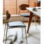 Chaise à dossier simple en bois massif pour petit appartement-186788225