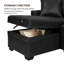Canapé modulaire moderne en L avec méridienne, canapé rembourré, canapé de salon à siège profond avec 2 coussins décoratifs, coussins amovibles-1258689561