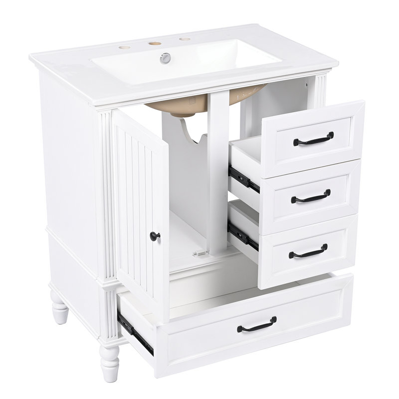 Meuble-lavabo de salle de bain avec lavabo