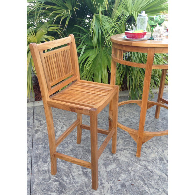 Maldives Outdoor Teak Bar Stool