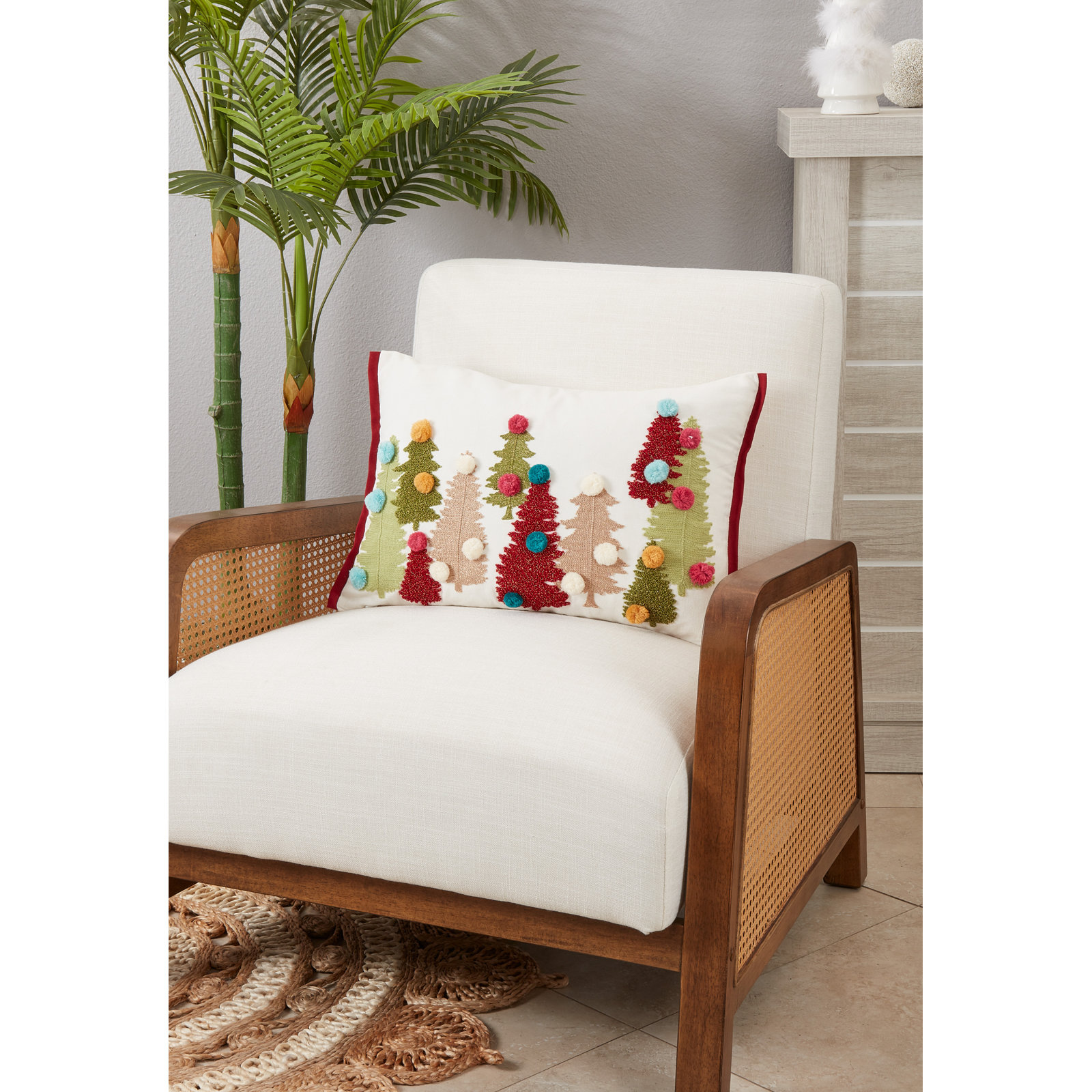 Noelani Collection Cotton Throw Pillow, Pillow Cover Only - No Insert